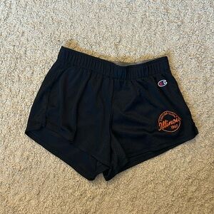 University of Illinois champion navy mesh shorts